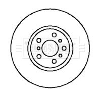 BORG & BECK Тормозной диск BBD5108